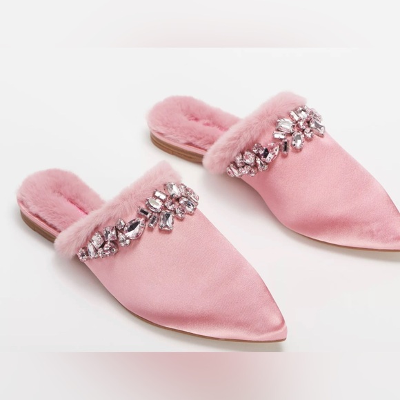 Isaac Mizrahi Live! Embellished Mule Pink - Picture 2 of 3